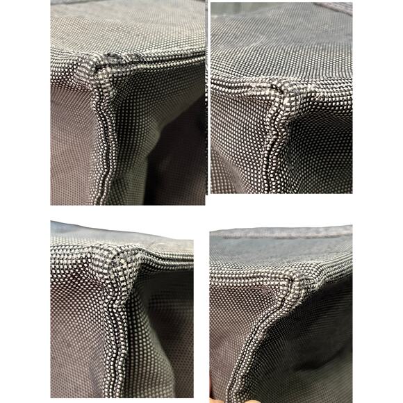 Hermès Herline Tote GM Gray Canvas Bag with Dual Zipper Pulls & Lock Option - Picture 14 of 16